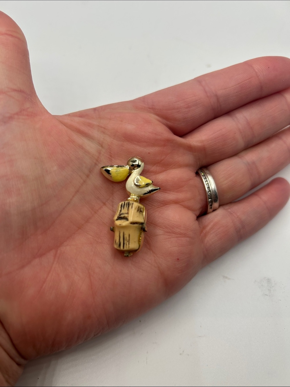 Yellow Bird Brooch Pin - Vintage-Inspired Women's Jewelry
